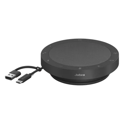 Altavoz de Conferencia / 4 Micrófonos MEMS con Formación de Haces / Alcance 2.3 m (7.5 ft) / Bluetooth 4.2 30 m (98.4 ft) / USB-C y USB-A / Batería 12 Horas