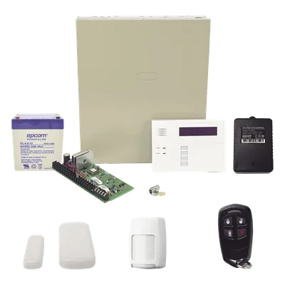 Kit de Alarma Inalámbrico / Panel 48 Zonas / Receptor RF Integrado / Alcance 60 m (196.9 ft) / Teclado 6160RF / Compatible Total Connect