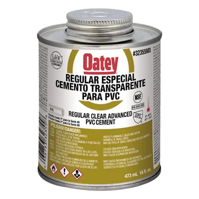 Pegamento / Cemento Claro / 473 ml / Tubo Conduit PVC Pesado / Baja Emisión VOC / Curación Rápida