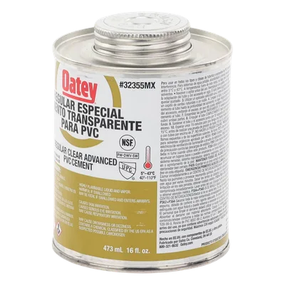 Pegamento / Cemento Claro / 473 ml / Tubo Conduit PVC Pesado / Baja Emisión VOC / Curación Rápida