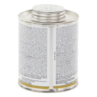 Pegamento / Cemento Claro / 473 ml / Tubo Conduit PVC Pesado / Baja Emisión VOC / Curación Rápida