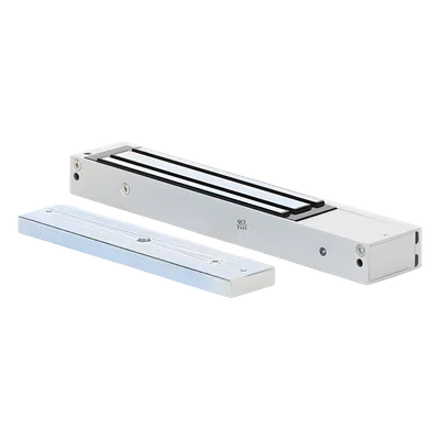 Chapa Magnética / 600 lbs (272 kg) / Montaje en Puerta Normal / Anti-residual / Uso en Interior / -10°C a +55°C (14°F a 131°F)