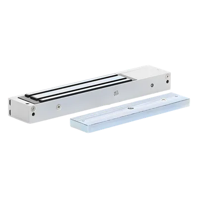 Chapa Magnética / 600 lbs (272 kg) / Montaje en Puerta Normal / Anti-residual / Uso en Interior / -10°C a +55°C (14°F a 131°F)