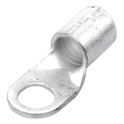 Terminal de Anillo / 6 AWG / Tornillo 1/4" / Cobre Electrolítico / Sin Aislamiento / 25 mm (82.0 ft) Longitud