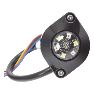 Estrobo Oculto LED / 6 LEDs de Alta Intensidad / 16 Patrones de Destello / IP67 e IP69K / 12-24 VCC / 45.8 x 32.6 x 18.8 mm