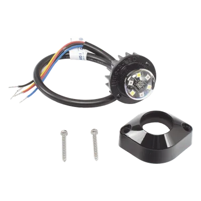 Estrobo Oculto LED / 6 LEDs de Alta Intensidad / 16 Patrones de Destello / IP67 e IP69K / 12-24 VCC / 45.8 x 32.6 x 18.8 mm