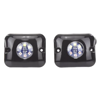 Estrobos Ocultos LED / 12 LEDs / 12 Patrones de Destello / 10-24 VCC / 1 A Máx. / 3.2 x 1.8 cm