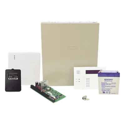 Panel híbrido intrusión / Comunicador IP 7847i / 8 zonas cableadas, ampliable a 48 / Teclado 6160RF / 254 eventos