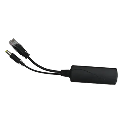Splitter PoE / Entrada 802.3af/at 30W / Salida 12 Vcc 2A / Puerto 10/100 Mbps / Protección 6 kV / -40 a 80°C