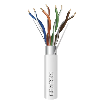 Cable Cat5e / 24 AWG / Blindado con Lámina y Drenaje / Plenum CMP / 305 m (1000 pies) / Blanco
