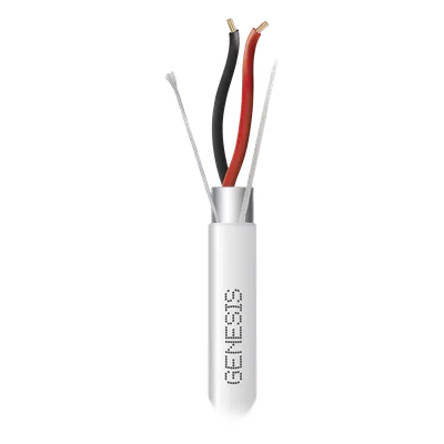 Cable para Alarma y Control / 4 Conductores / 22 AWG / Blindado / Riser / 305 m (1000 ft) / Blanco