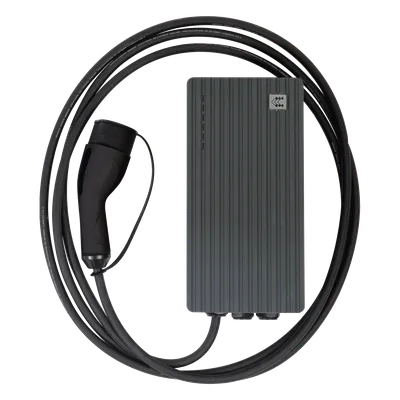 Estación de Carga Vehículos Eléctricos / 7.4kW / 32A Bifásica / IP55/IK10 / Wi-Fi + Ethernet / RFID-NFC / OCPP 1.6 / Cable 5m (16.4 ft) / Tipo 1 SAE J1772