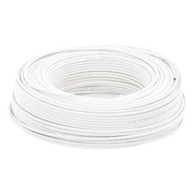 Cable para Alarma / 4 Conductores / 22 AWG / CCA / 100 m (328 ft) / Retardante a la Llama / Blanco