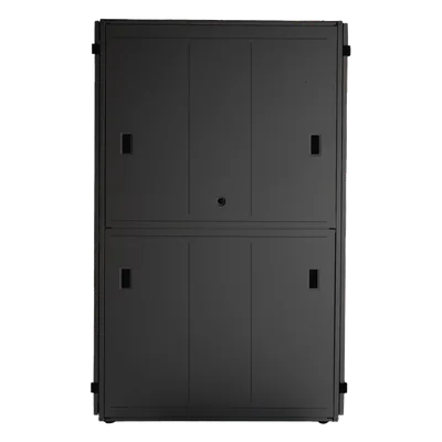 Gabinete para Centros de Datos / 42 UR / 600 mm Ancho / 1070 mm (3.51 ft) Profundidad / Carga 1588 kg / Puerta 80% Perforación / Acero Soldado