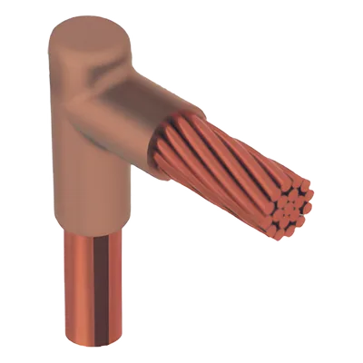 Molde para Soldadura Exotérmica / Tipo L / Tope Varilla 5/8 In a Cable 2/0 AWG / Conexiones Horizontales