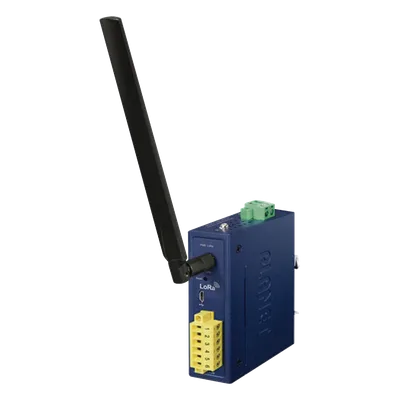 Controlador de Nodo Industrial / LoRaWAN / Modbus RS232+RS485 / IP30 / 9~48V DC 24V AC