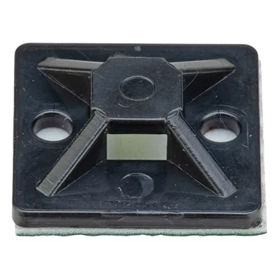 Montaje Adhesivo para Bridas / 4 Vías / 20 x 20 mm (0.785 x 0.785 in) / Nylon 6.6 V-2 / Interior y Exterior / Paquete de 100