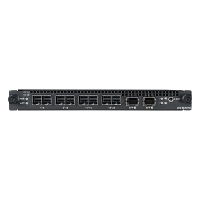 Tarjeta de Salida LED / 4 miniSAS 20 Puertos 1G / 2 Interfaces Ópticas 10G / Resolución 10.4 MP / Audio 3.5 mm