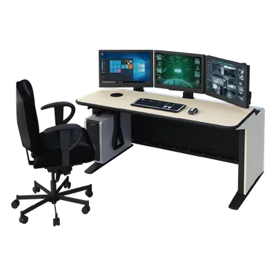 Mueble de Monitoreo / 1 Operador / Estructura Modular / Diseño Ergonómico / Compatible Video Wall