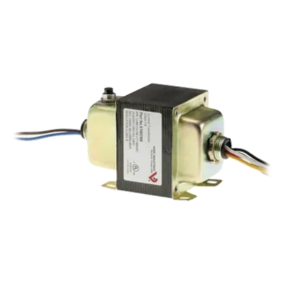 Transformador de control / 99 VA / Entrada 120-208-277-480 VAC / Salida 24 VAC / Breaker integrado / Montaje en placa / Clase 2 UL