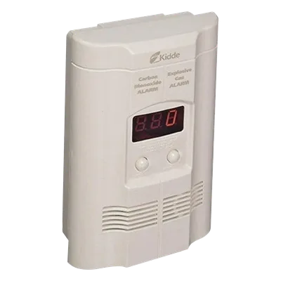 Alarma combinada CO/gas explosivo / conexión 120 Vca / respaldo pila 9V / sensor electroquímico CO / sensor óxido de metal gas / pantalla digital / paquete de 2