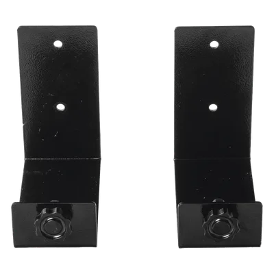 Kit de Ménsulas para Backup / 120 x 120 mm (4.7 x 4.7 in) / Soporte 100 mm (3.9 in) / Montaje en Pared / Metal Negro