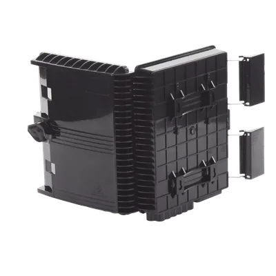 Caja de Empalme para Fibra Óptica / 24 Fusiones / IP65 / Splitter 1x8 SC/APC / 12 Puertos Drop / -40°C a +85°C