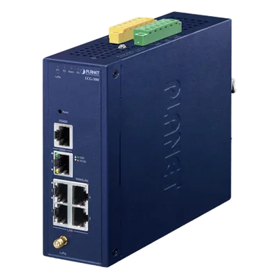 Gateway Industrial LoRaWAN / 5 Puertos 10/100/1000T / Banda 902-928 MHz / 2 E/S Digitales / IP30 / -40 a 75 °C