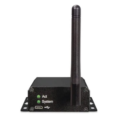 Controlador de Nodo Industrial LoRaWAN / Alcance 10 km (32,808 ft) / IP30 / -40 a 75°C / GPIO/RS232/RS485 / Clase C