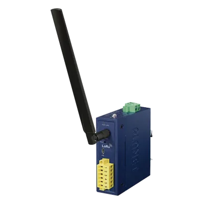 Controlador de Nodo Industrial / LoRaWAN Clase C / 2 E/S Digitales / IP30 / -40 a 75°C / 9-48 VDC y 24 VAC
