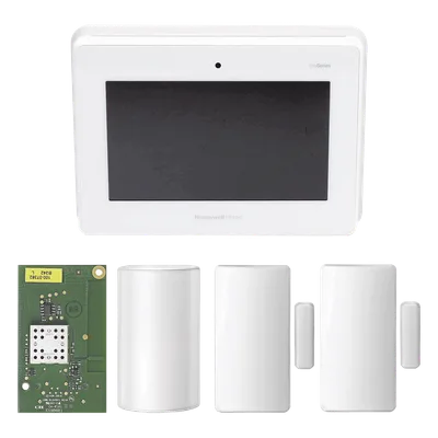 Kit de Panel de Alarma / Pantalla Táctil 7 Pulgadas / Tecnología Inalámbrica SIX / Cifrado AES-128 / Sensor PIR / 2 Contactos Magnéticos / Respaldo de Batería