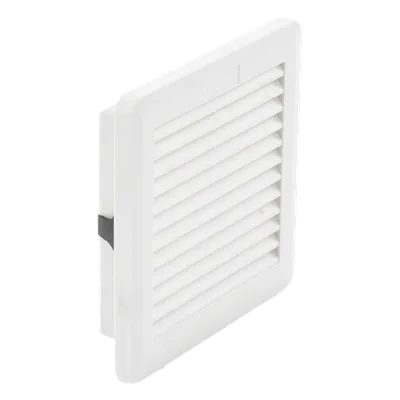 Respirador con Filtro para Gabinete / Filtro G4 Eficiencia 94% / IP54 / Aluminio / -40°C a +70°C / Montaje por Clips / 125 x 125 mm