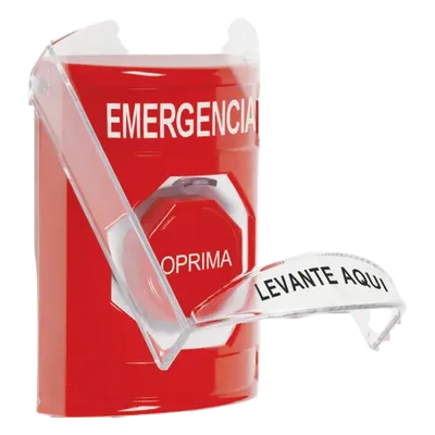 Botón Multipropósito / Superficie / Policarbonato / Pre-Alarma / -40 a 121°C / 10A@250VAC / Interior / Español