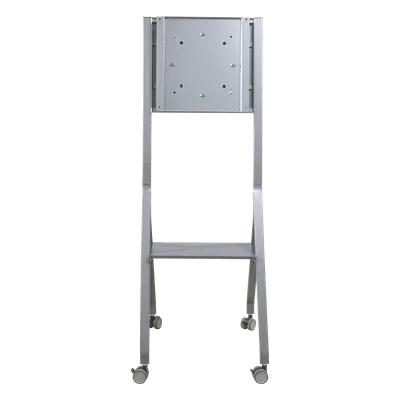 Soporte Móvil para Pantalla / Carga 100 kg (220 lbs) / 55" a 98" / VESA 400 x 400 mm / Superficie Antibacteriana / Base con Ruedas