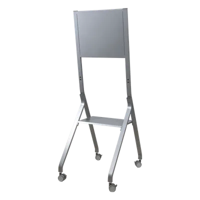Soporte Móvil para Pantalla / Carga 100 kg (220 lbs) / 55" a 98" / VESA 400 x 400 mm / Superficie Antibacteriana / Base con Ruedas