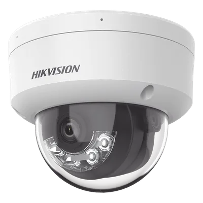 Cámara Domo IP / 2 Megapixel / Dual Light 30 m (98.4 ft) / Lente 2.8 mm / 103° / IK08 / IP67 / PoE / Micro SD 512 GB