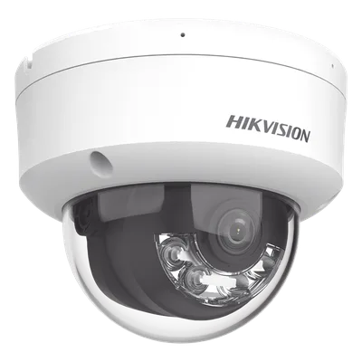 Cámara Domo IP / 2 Megapixel / Dual Light 30 m (98.4 ft) / Lente 2.8 mm / 103° / IK08 / IP67 / PoE / Micro SD 512 GB