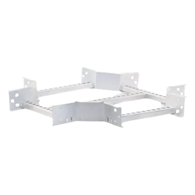 Derivación "X" Horizontal de Aluminio Perfil Z / Peralte 3 1/4" / Ancho 12"/ Radio 8" / Incluye Tornillería (CHXHEZ314R8X12AK)
