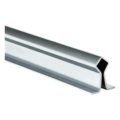 Guía de Piso para Ruedas Tipo V / Acero Galvanizado / 3 m (9.84 ft) / Fijación Empotrada con Cemento