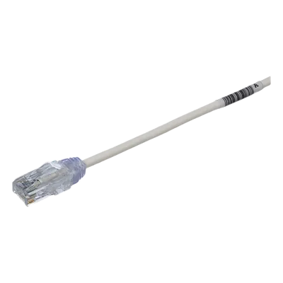 Cable de Parcheo UTP Cat6 / 28AWG Diámetro Reducido / 0.5 m (1.64 ft) / LSZH / Blanco