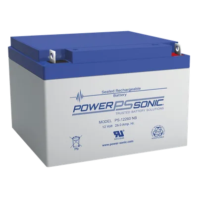 Batería de Respaldo AGM/VRLA / 12V / 26Ah / Terminales NB2 / Vida Útil 5 Años / Reconocida UL