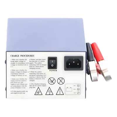 Cargador de Baterías SLA/VRLA / 12 V / 40 a 120 Ah / Entrada Universal 100-240 V AC / Tecnología Switching Sin Transformador / Carga Rápida con Flotación Automática