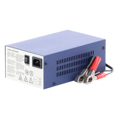 Cargador de Baterías SLA/VRLA / 12 V / 40 a 120 Ah / Entrada Universal 100-240 V AC / Tecnología Switching Sin Transformador / Carga Rápida con Flotación Automática