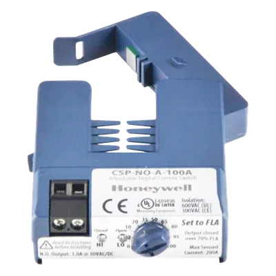 Interruptor de Corriente de Núcleo Dividido / Umbral Preajustado / Rango 0.50 a 100 A / Detección de Fallas en Motores y Bombas