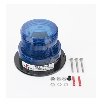 Estrobo LED / 15 patrones de destello / 12-72 Vcc / Montaje en tubería 1/2 pulgada / SAE J845 Clase 2