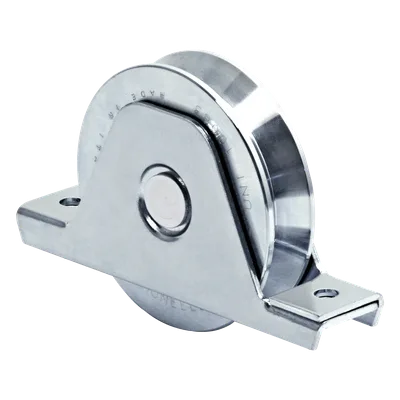 Rueda para Puerta Corrediza / 16 cm (6.3 in) / Acero Galvanizado / Carga 640 kg / Canal Tipo V