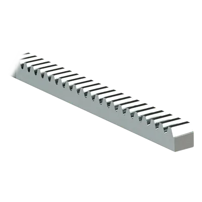 Cremallera Cuadrada / 22 x 22 mm / Módulo 6 / 3000 kgf / Acero Galvanizado / Tramos 1 m (3.3 ft)