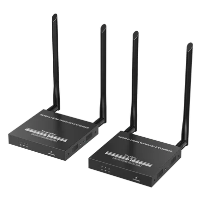 Extensor HDMI Inalámbrico / 4K@60Hz / Transmisión 50 m (164 ft) / Banda 5.1-5.2 GHz / HDMI 2.0 / HDCP 2.2 / Latencia 130-180ms
