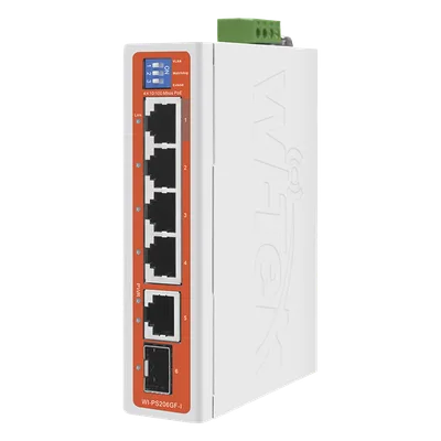 Switch Industrial PoE / 4 Puertos Fast Ethernet / 2 Uplink Gigabit / Alcance 250 m / Protección 6 kV