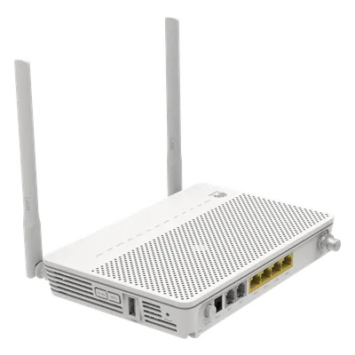 ONT GPON OptiXstar WiFi 2.4GHz 4 puertos GE + 1 puerto CATV + 2 POTS, hasta 300 Mbps